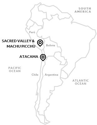 Atacama and Machu Picchu ancient lands
